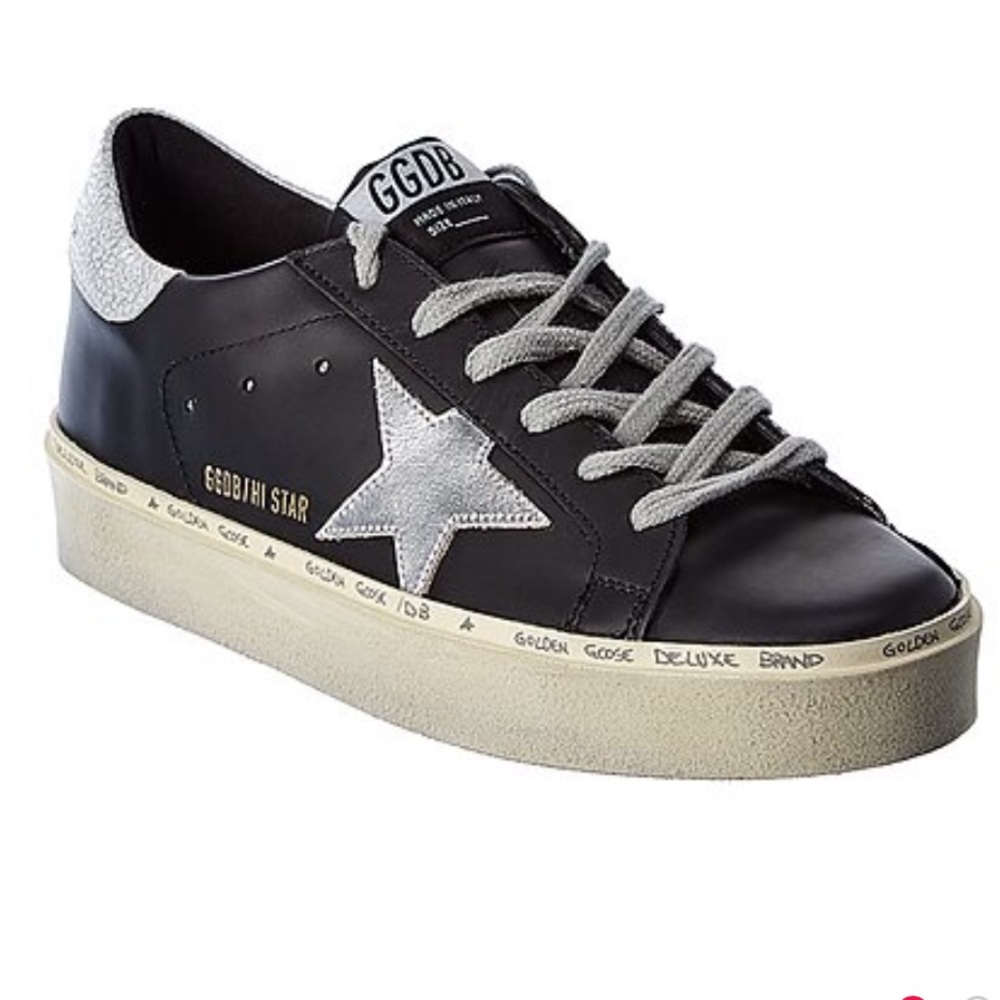 GOLDEN GOOSE HIGH STAR IN BLACK SIZE 35
